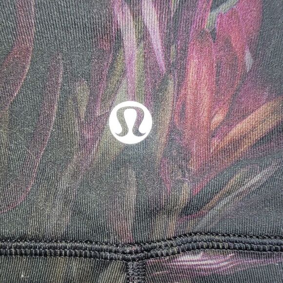 Lululemon Wunder Under Crop Midnight Iris Multi / Black Size 4 - Picture 6 of 6